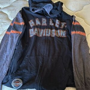 Harley Davidson light weight full zip hoodie